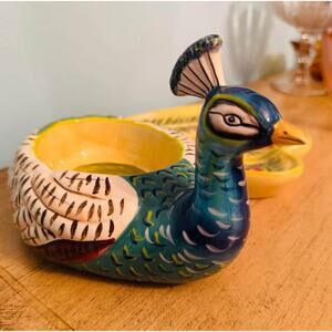 Tracy Porter Peacock chip and dip tray